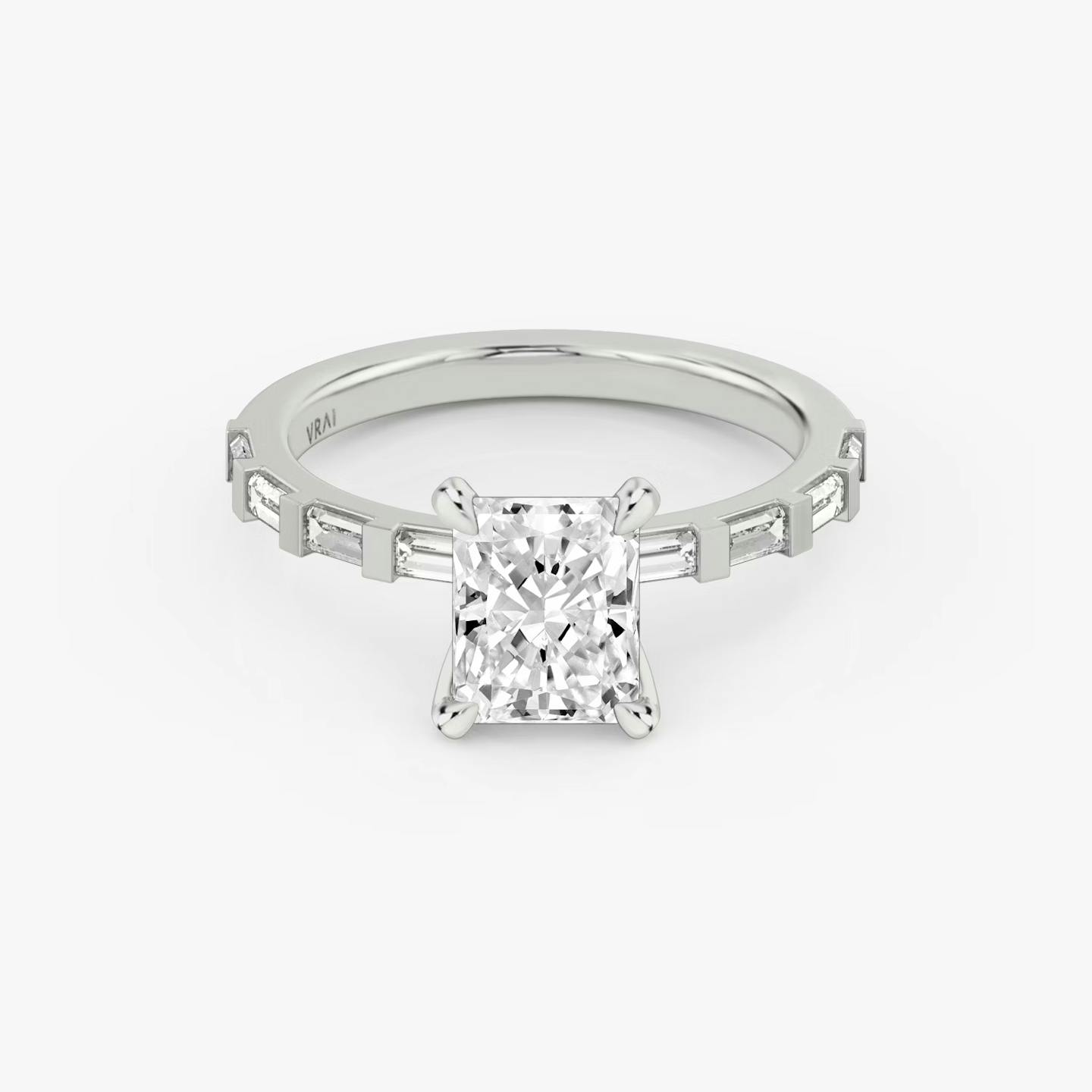 The Baguette Bar | Radiant | 18k | 18k White Gold | Diamond orientation: vertical | Carat weight: See full inventory