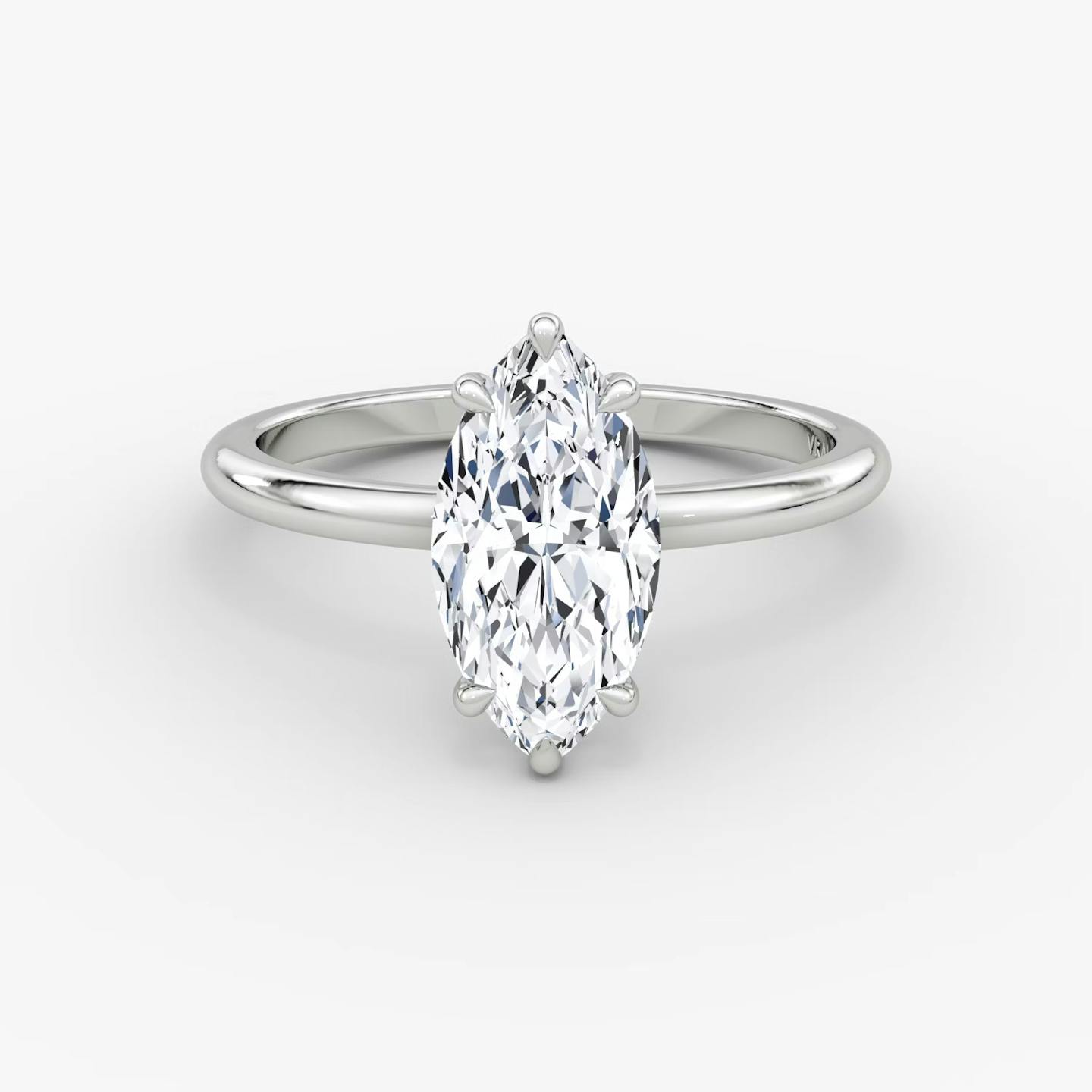 The Signature | Pavé Marquise | Platinum | Band width: Standard | Band: Plain | Setting style: Plain | Diamond orientation: vertical | Carat weight: See full inventory